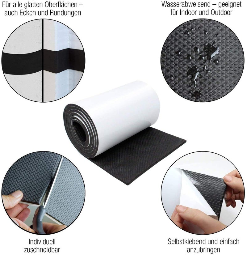 GUEQUITLEX Car Door Protector Bump Body Guard,1/4" Sectional Foam Sticking Garage Wall Parking Protector Collision Avoidance Waterproof Foam Protector Wall Corner Protecting Your Car Doors (1 Pack) - Image 3